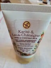 YVES ROCHER - Karité et lait de châtaigne - Lait corps nourrissant
