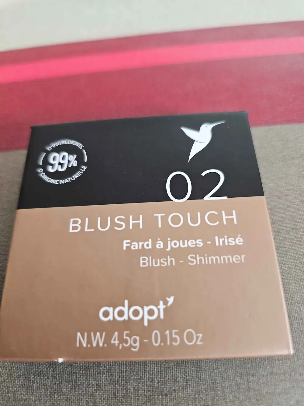 ADOPT' - Fard à joues 02 bois de rose irisé