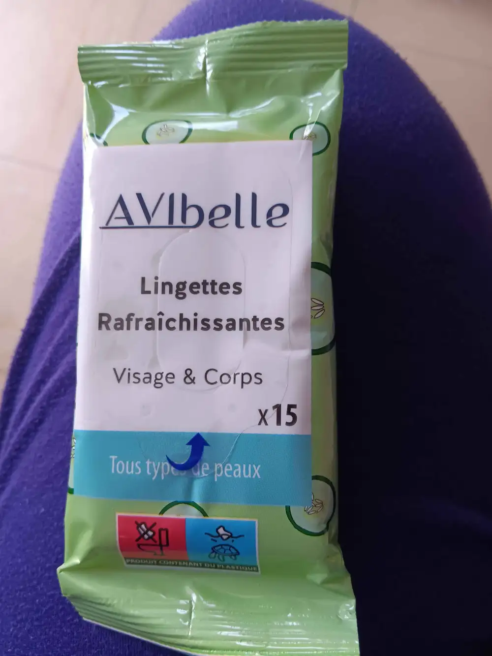 AVIBELLE - Lingettes rafraîchissantes visage & corps