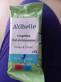 AVIBELLE - Lingettes rafraîchissantes visage & corps