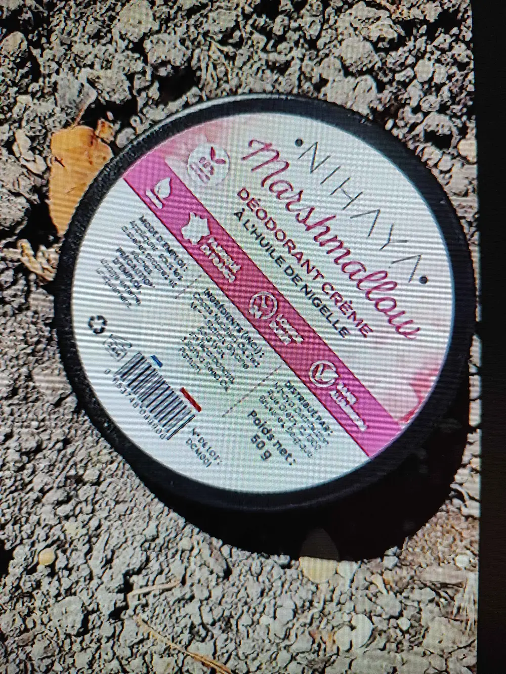 NIHAYA - Marshmallow  - Déodorant crème à l'huile de nigelle