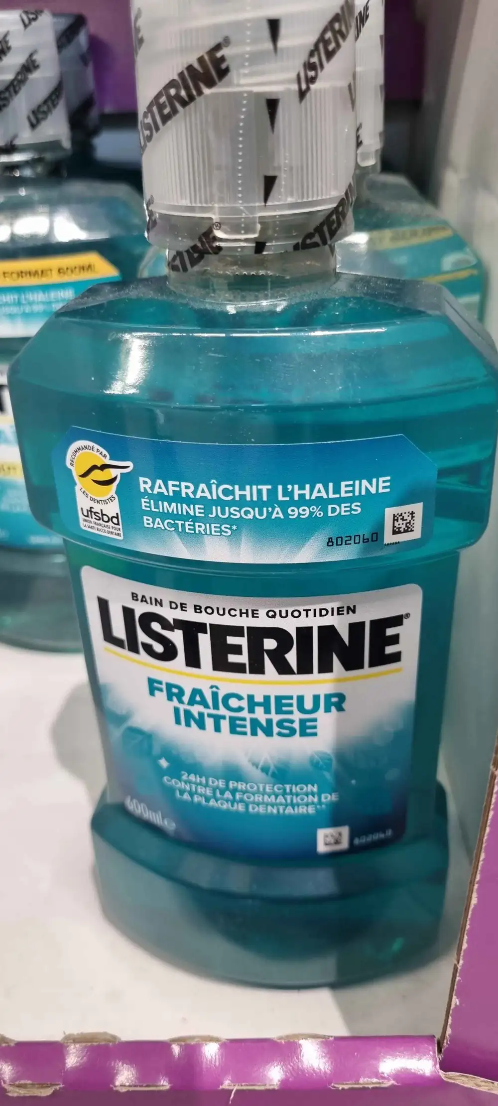 LISTERINE - Fraîcheur intense - Bain de bouche quotidien