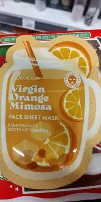 MAXBRANDS - Virgin orange mimosa - Face sheet mask