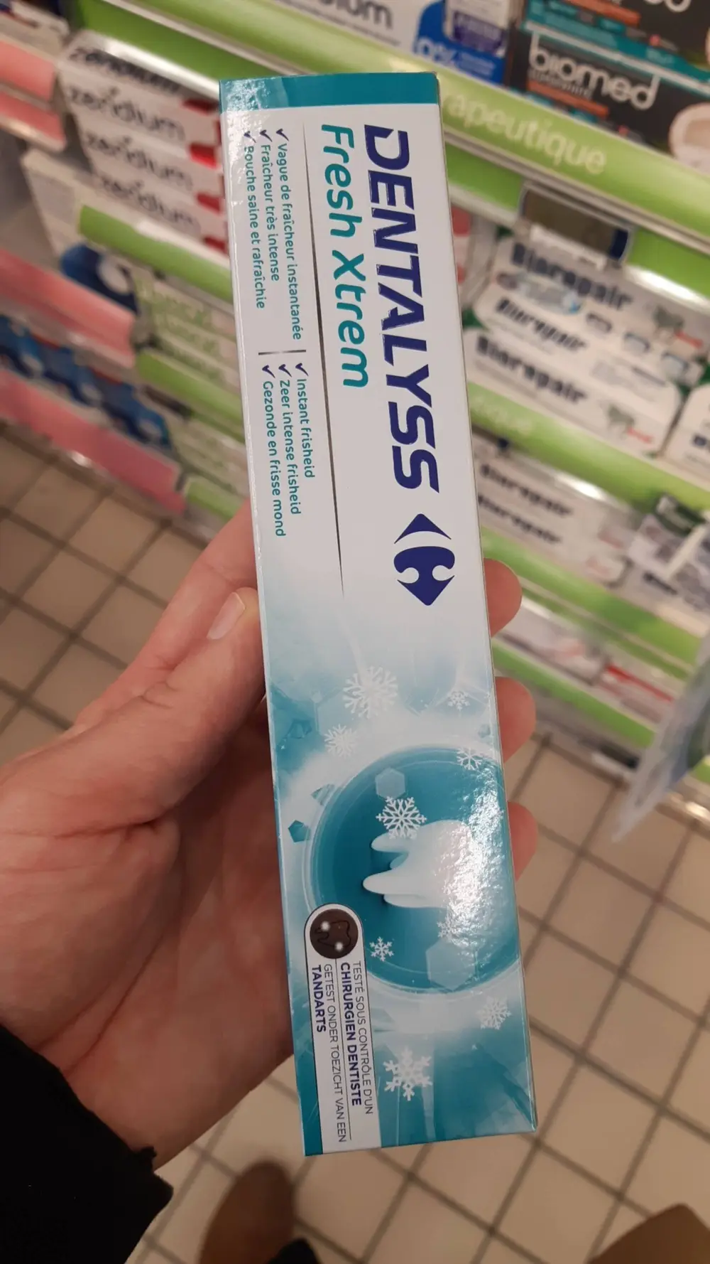 CARREFOUR - Dentalyss fresh xtrem - Dentifrice