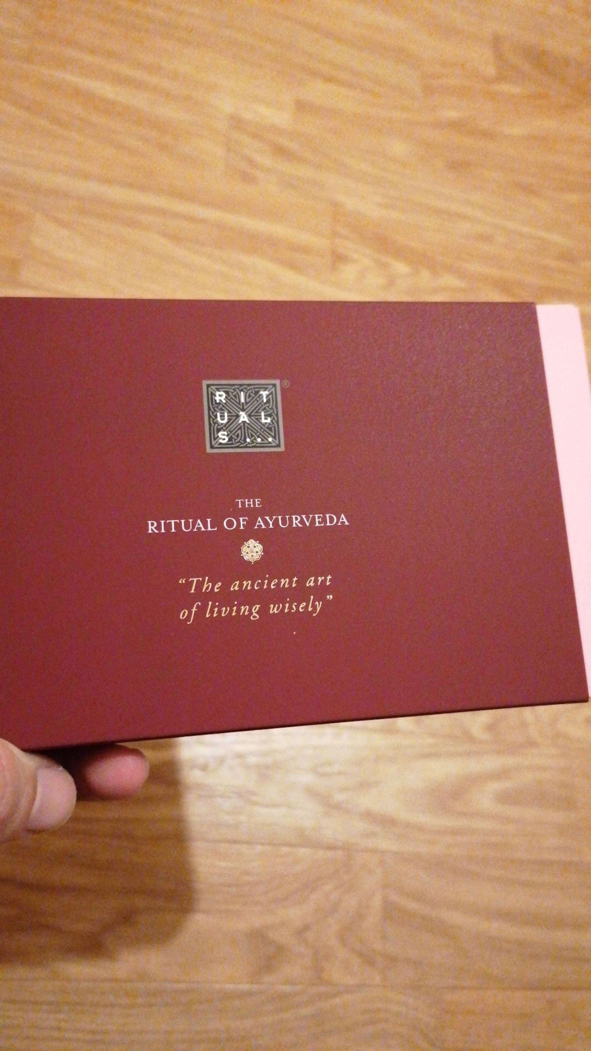 RITUALS - The ritual of ayurveda - The ancient art of living wisely