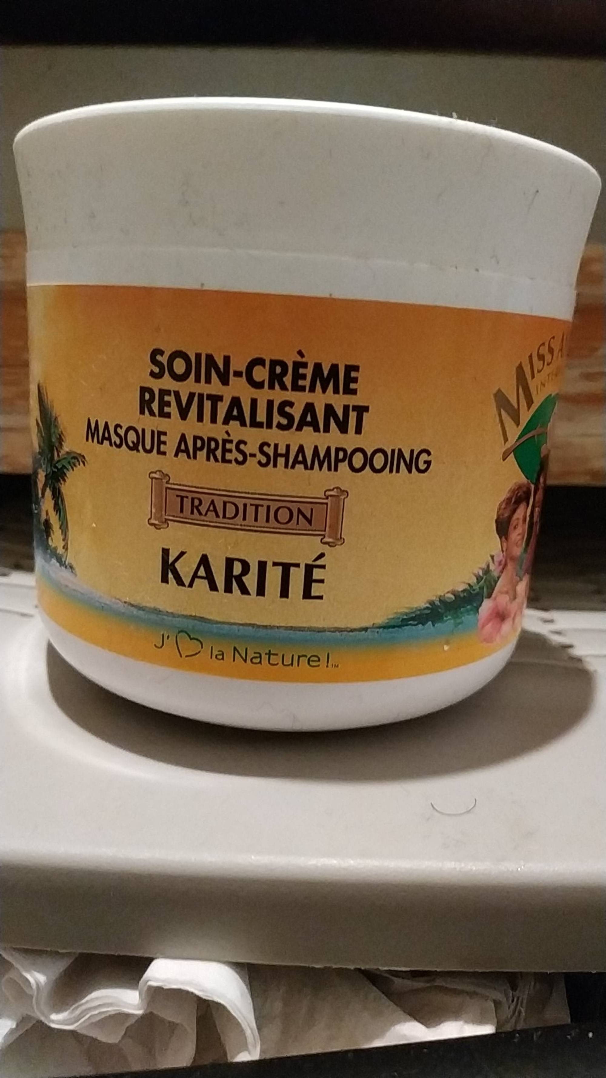 MISS ANTILLES - Soin-crème revitalisant - Masque après-shampooing karité