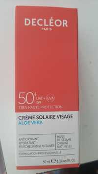 DECLÉOR - Aloe vera - Crème solaire visage SPF 50+