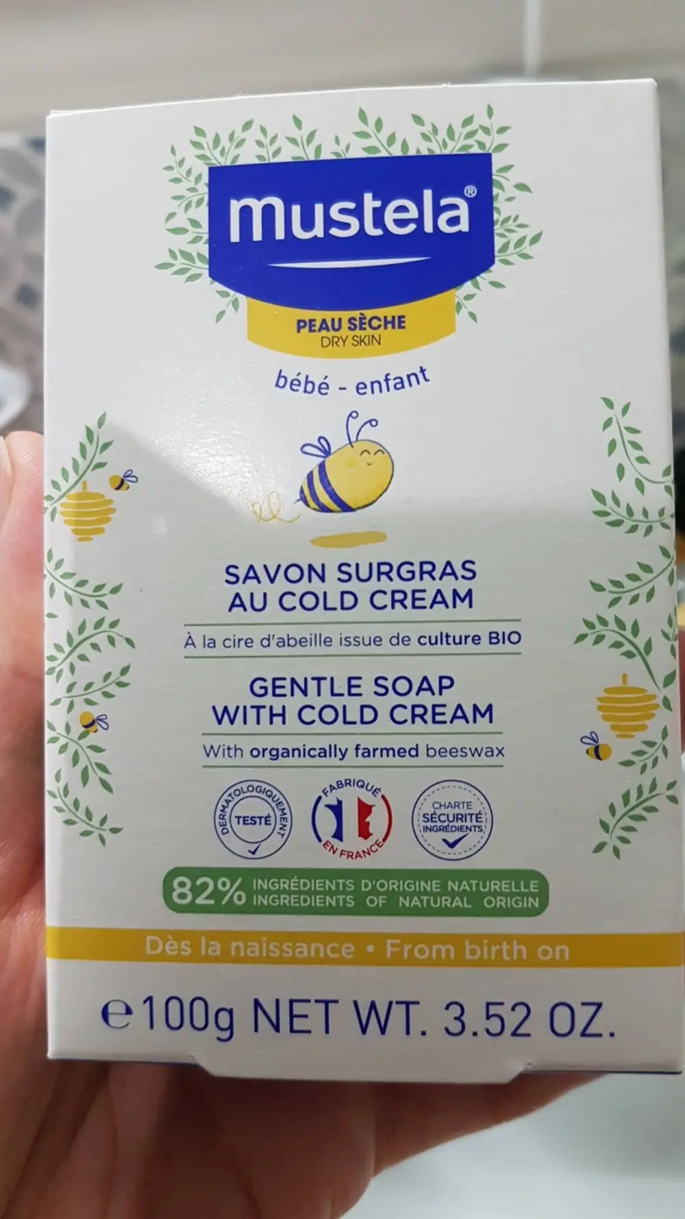 MUSTELA - Bébé et enfant - Savon surgras au cold cream