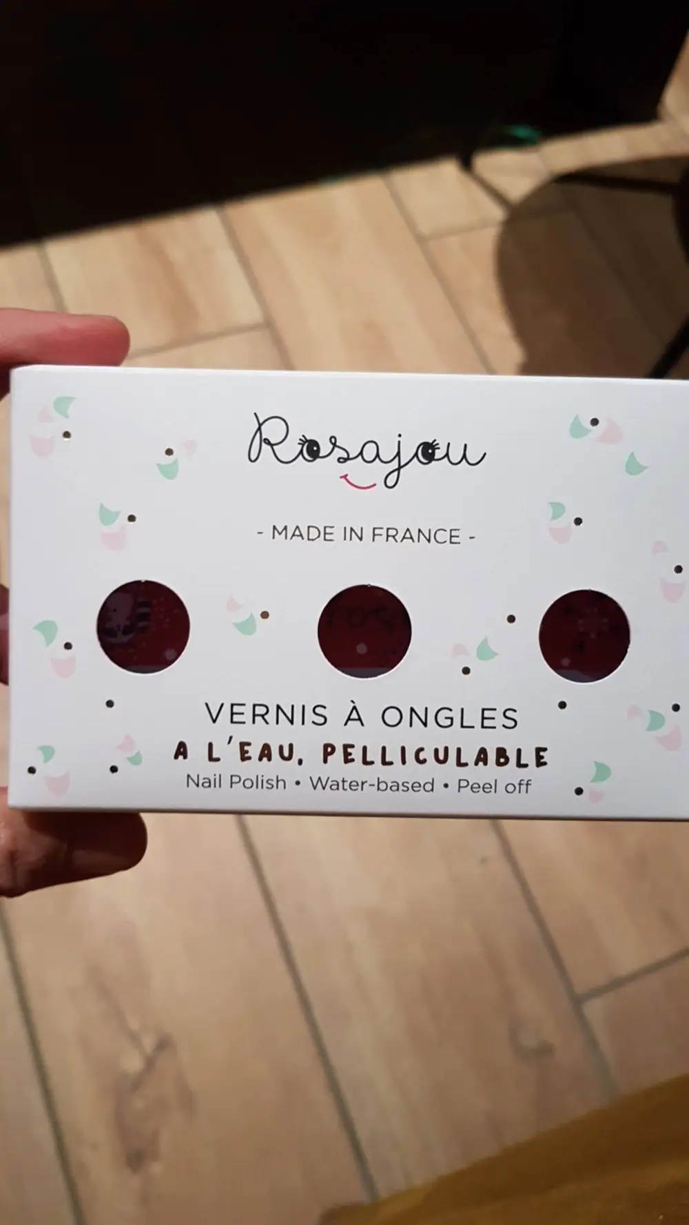 ROSAJOU - Vernis à ongles à l'eau pelliculable 