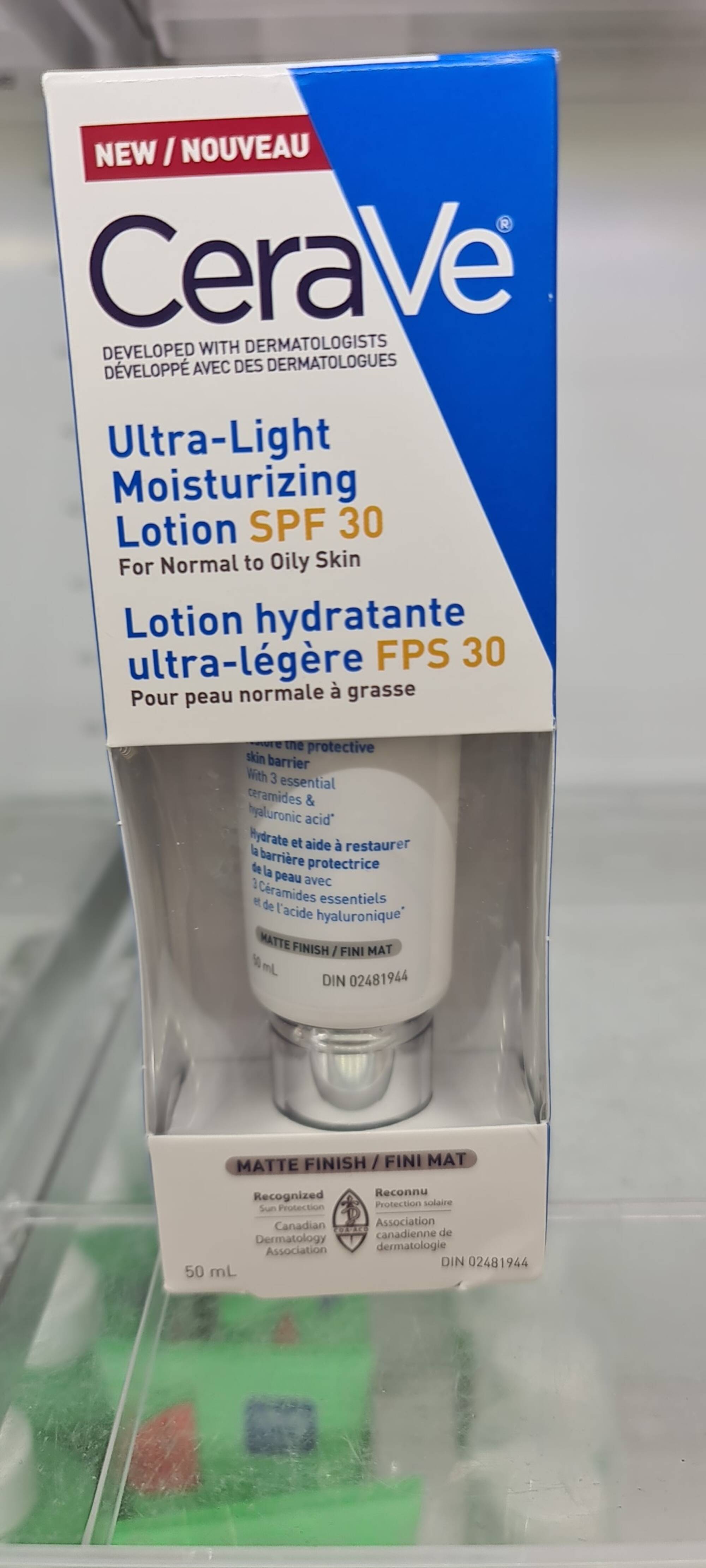 CERAVÉ - Lotion hydratante ultra-légère FPS 30