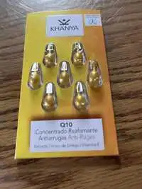KHANYA - Q10 concentrado reafirmante antiarrugas