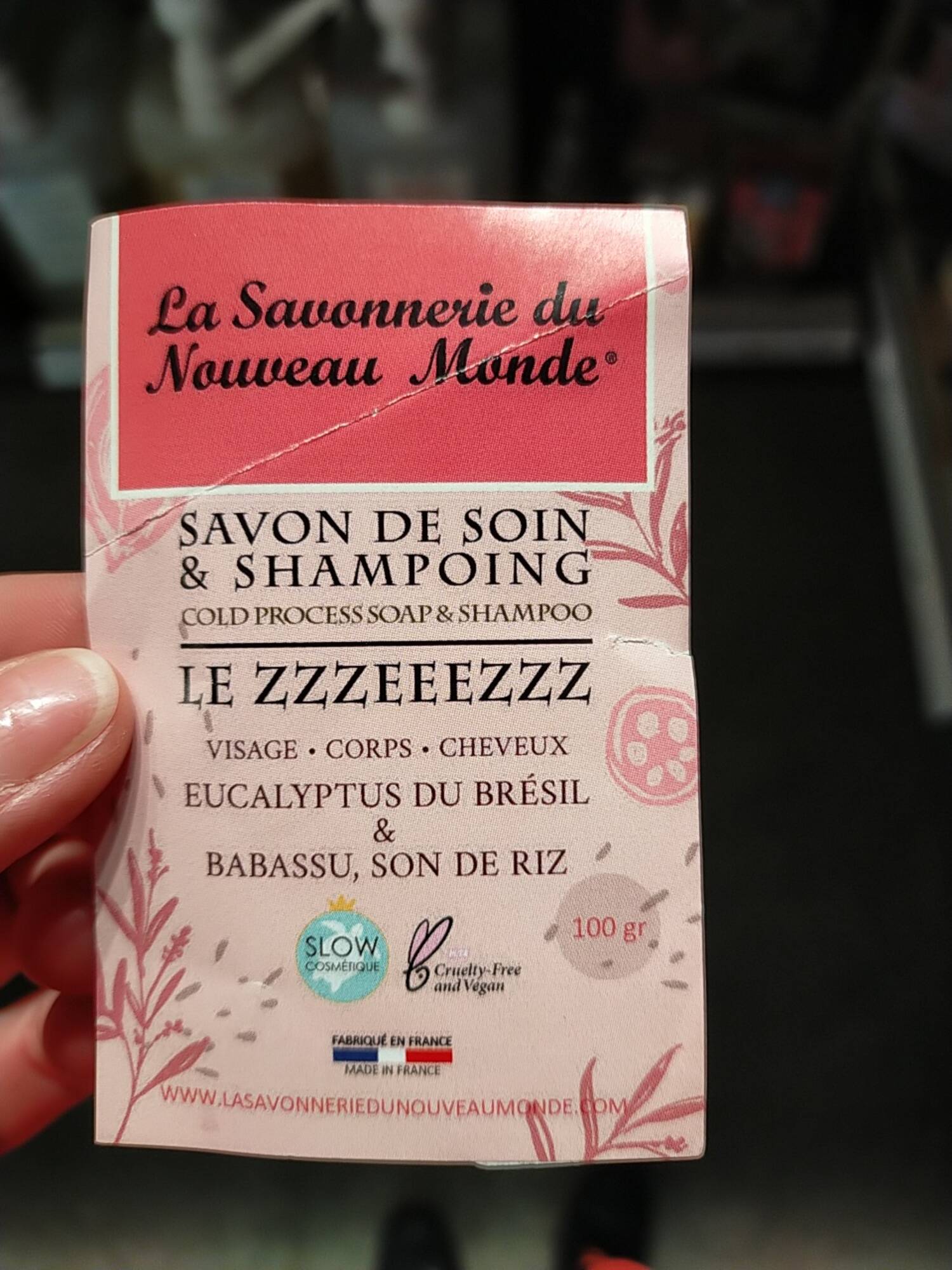 LA SAVONNERIE DU NOUVEAU MONDE - Le Zzzeeezzz - Savon de soin & shampoing