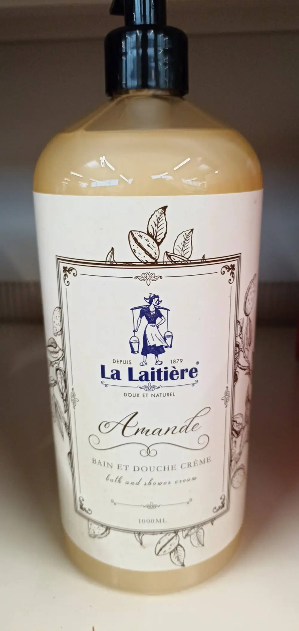 LA LAITIÈRE - Amande - Bain et douche crème