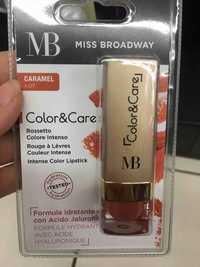 MISS BROADWAY - Color & Care - Rouge à lèvres couleur intense caramel n°7