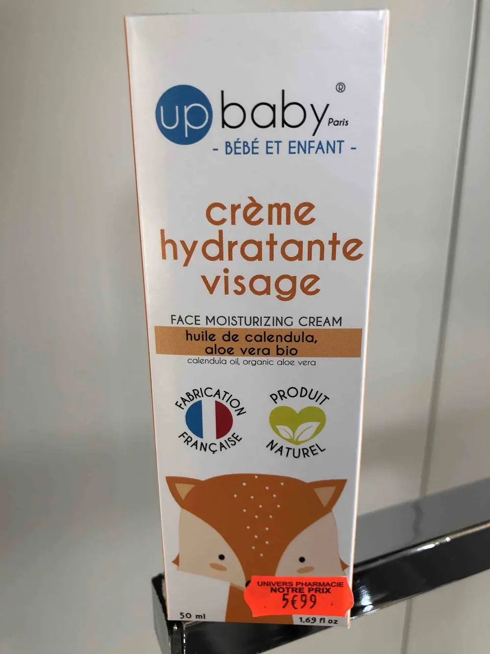 UP BABY - Bébé et enfant - Crème hydratante visage