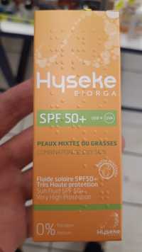 HYSEKE - Peaux mixtes ou grasses - Fluide solaire SPF 50+