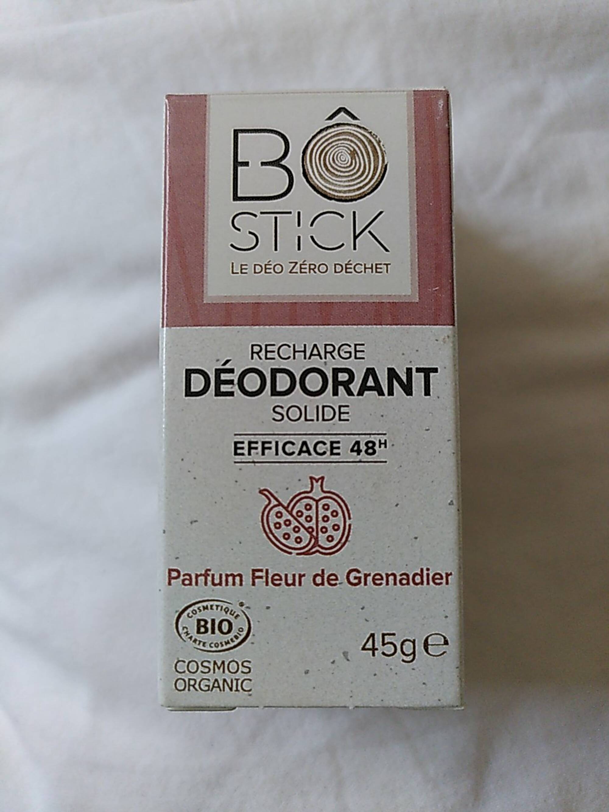 BÔ STICK - Recharge déodorant solide 48h parfum fleur de grenadier