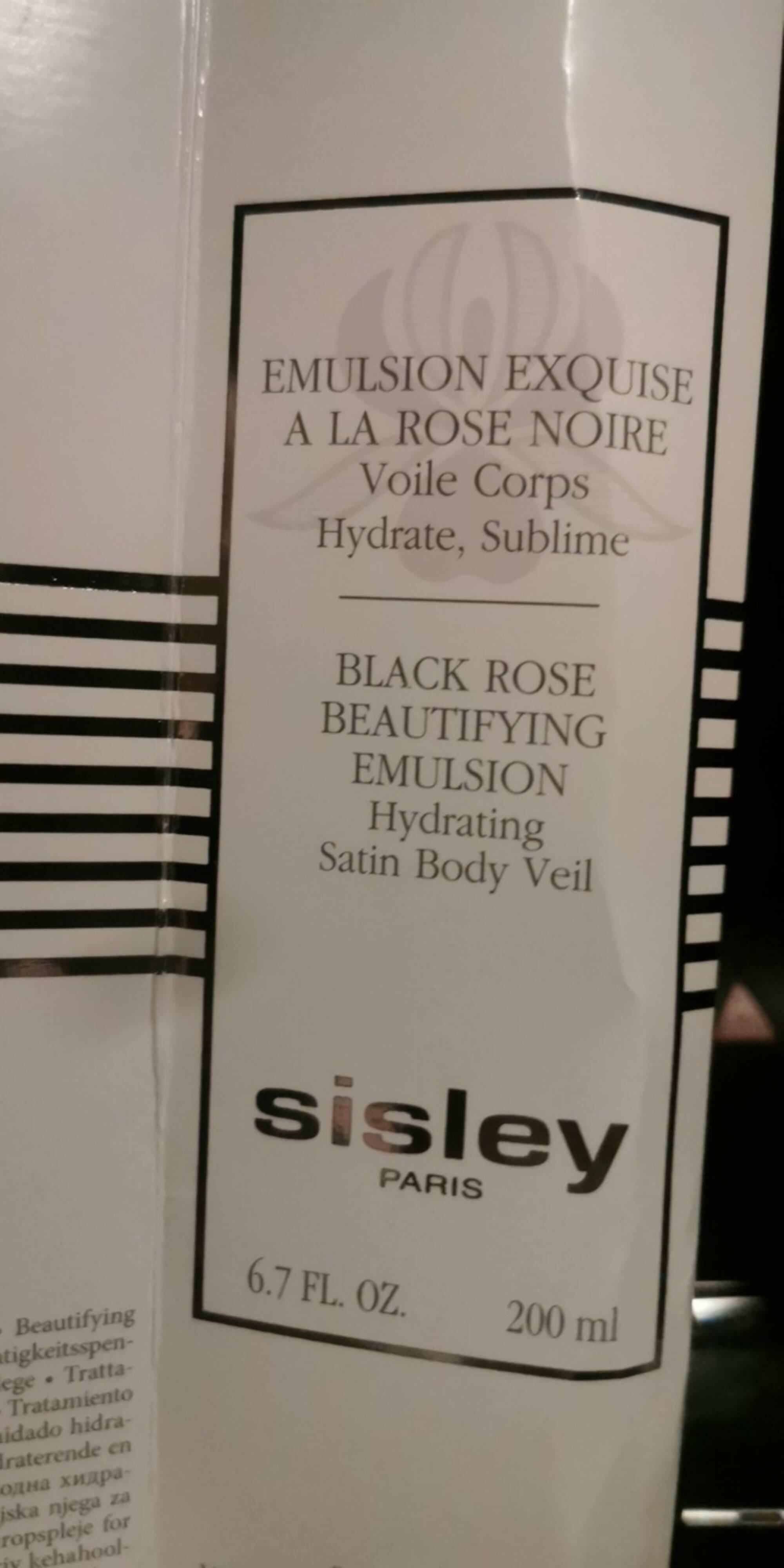 SISLEY - Emulsion exquise à la rose noire 