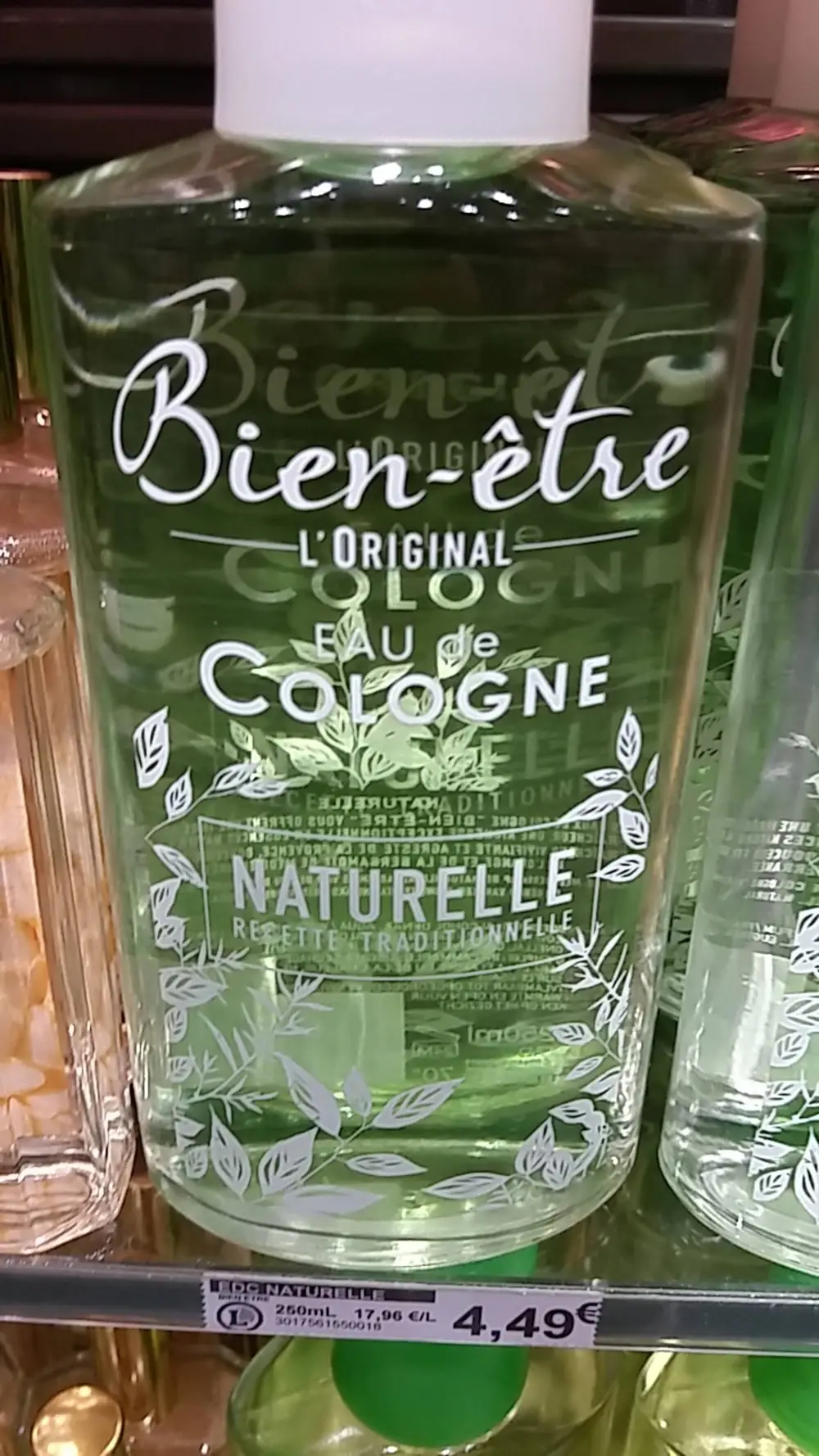 BIEN-ÊTRE - L'Original - Eau de cologne naturelle 