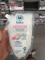 U - Lait de coco & hibiscus bio - Crème lavante