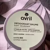 AVRIL - Déodorant baume à l'huile de coco bio