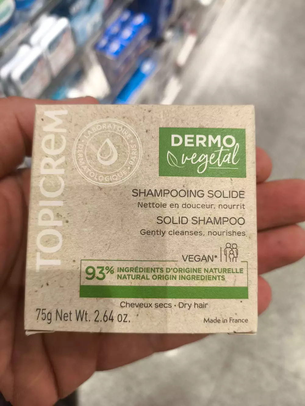 TOPICREM - Shampooing solide pour cheveux secs