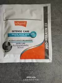 LOLANE - Intense care - Keratin repair mask