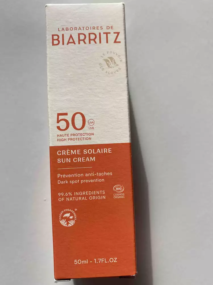 BIARRITZ - Crème solaire 50 haute protection