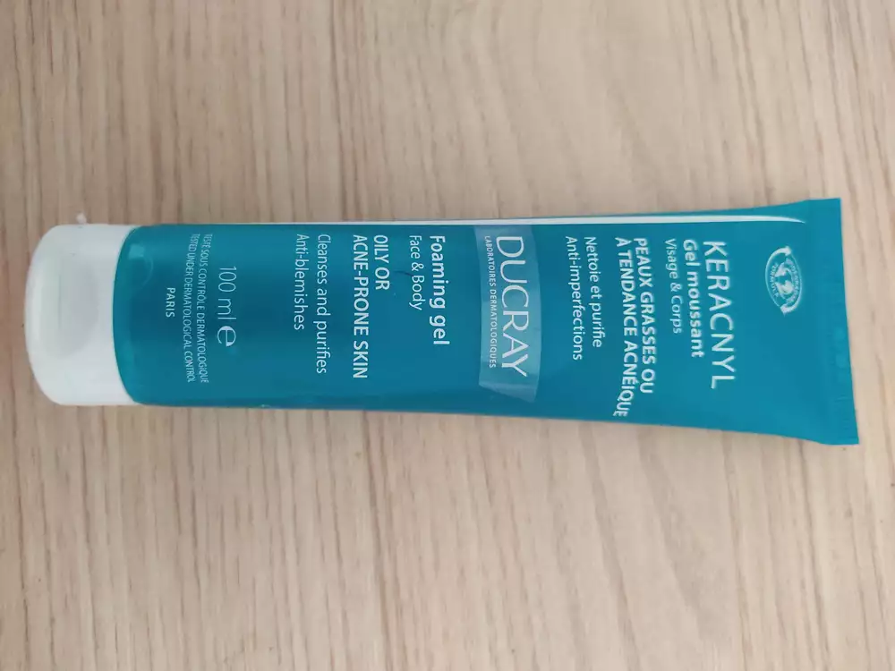 DUCRAY - Keracnyl - Gel moussant visage et corps