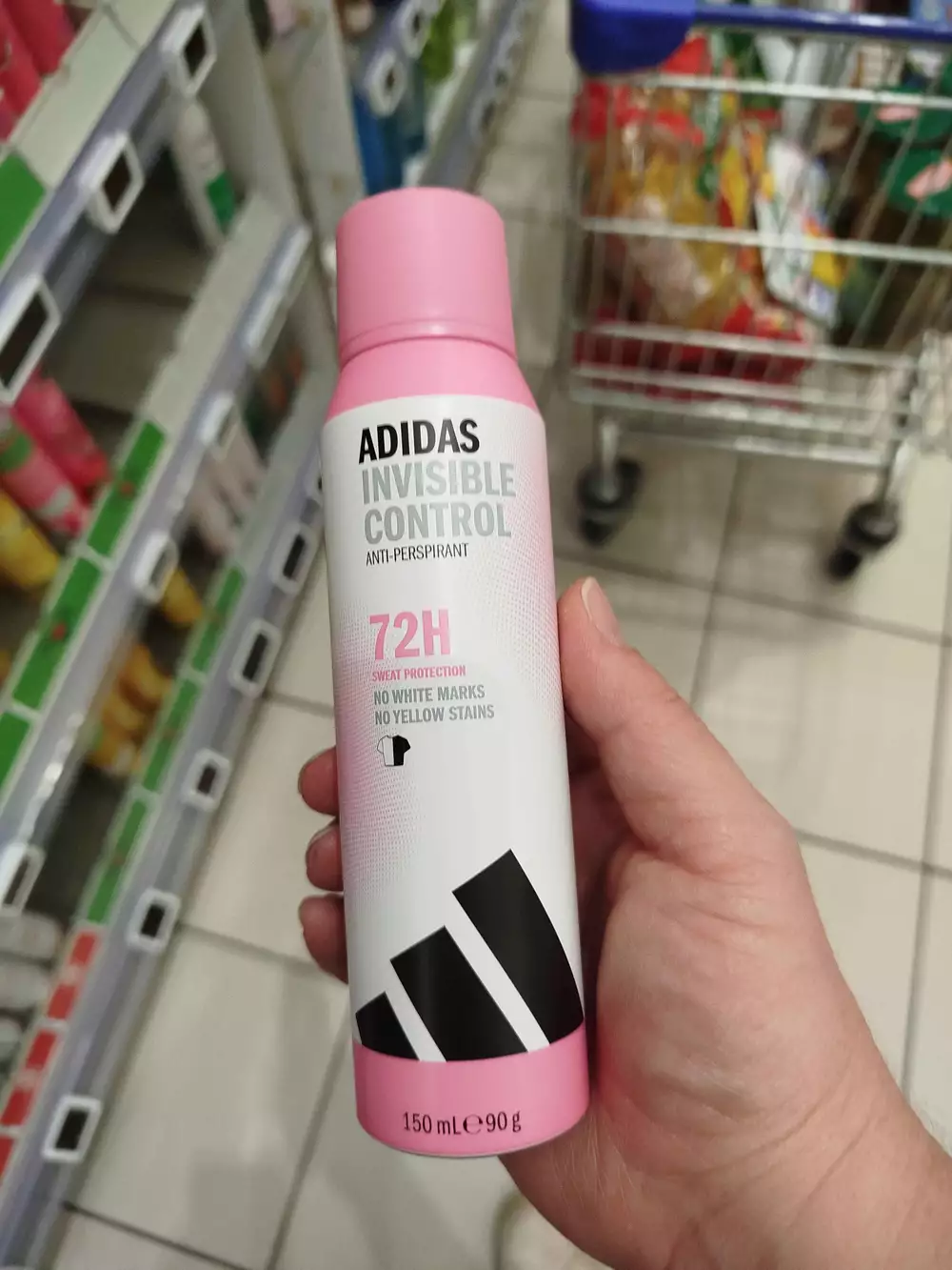 ADIDAS - Invisible control - Déodorant anti-perspirant 72h