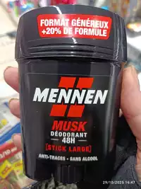 MENNEN - Musk - Déodorant 48h stick large