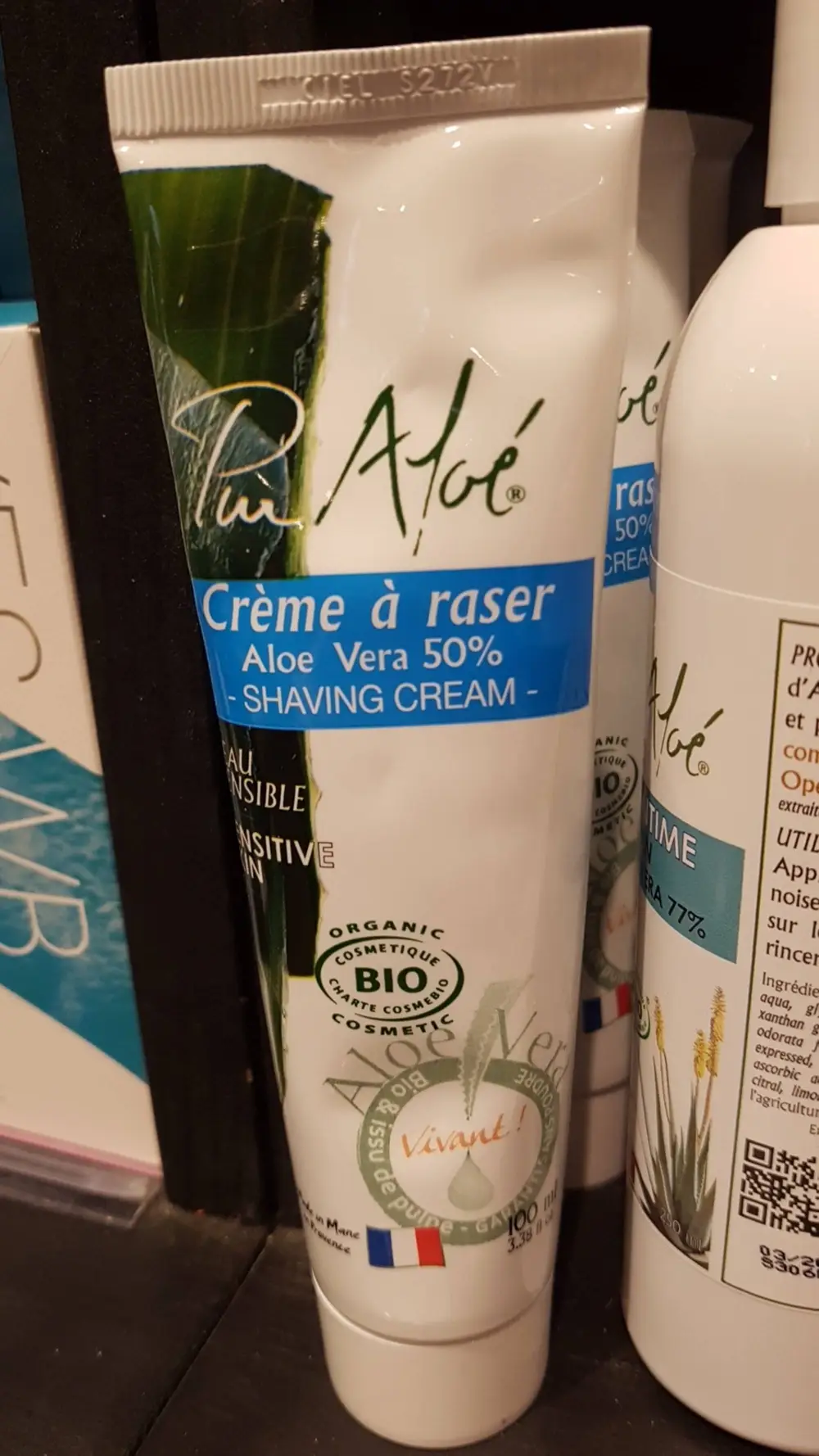 PUR ALOÉ - Crème à raser à l'Aloé vera 50%