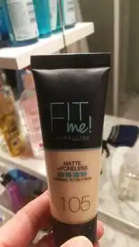 MAYBELLINE - Fit Me! Matt + poreless 105 natural ivory