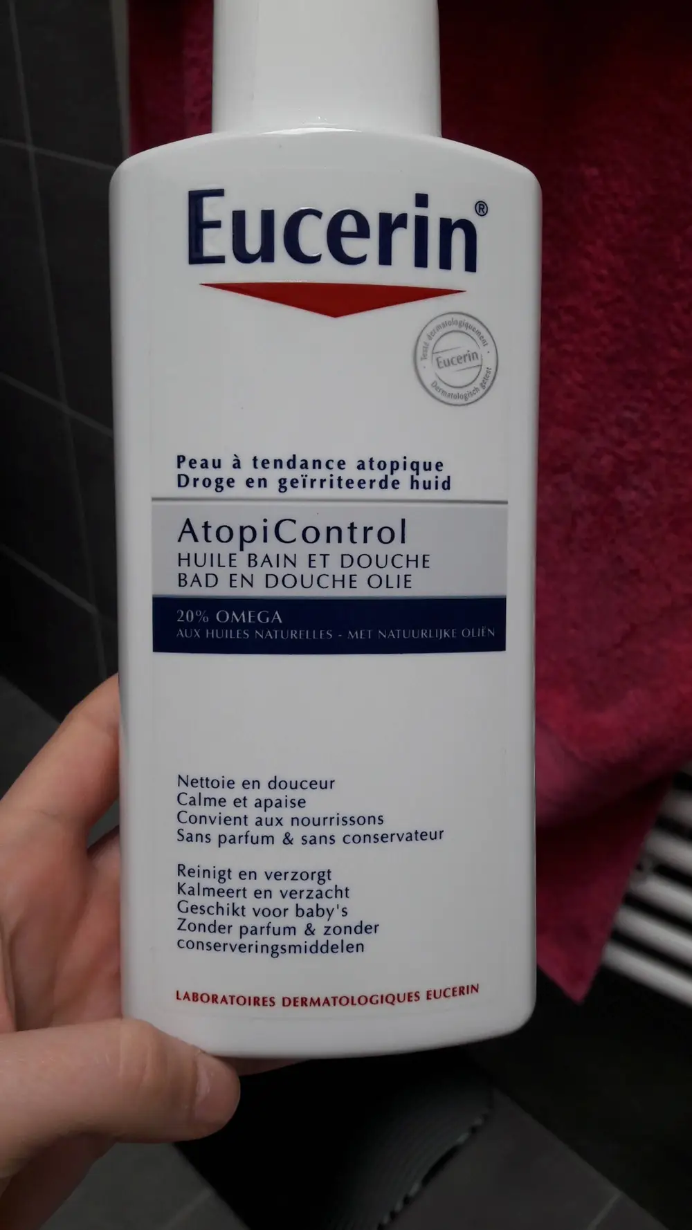 EUCERIN - AtopiControl - Huile bain et douche