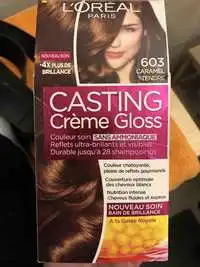 L'ORÉAL - Casting crème gloss -  Coloration soin 603 caramel tendre