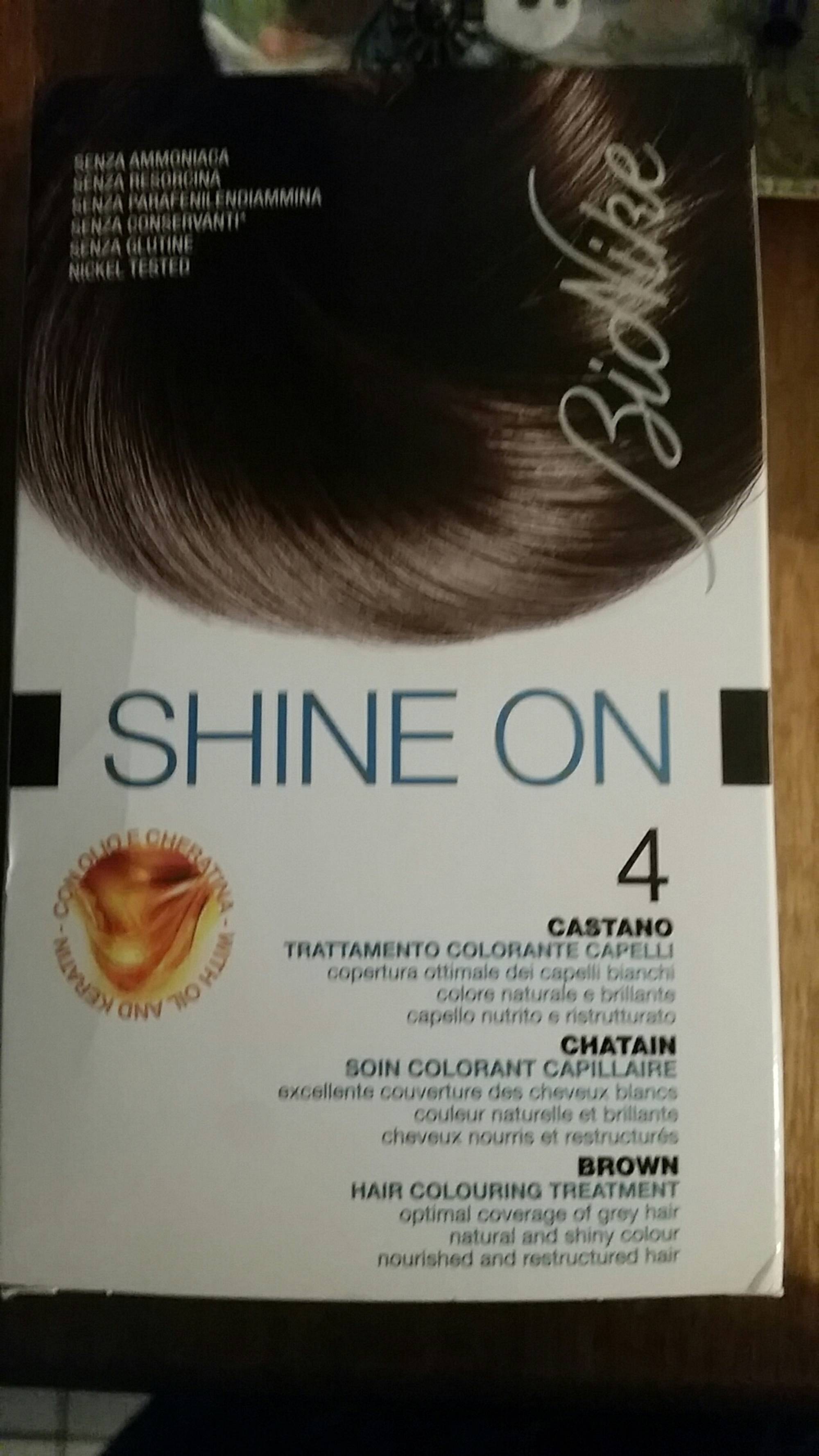 BIONIKE - Shine on - Soin colorant capillaire 4 chatain