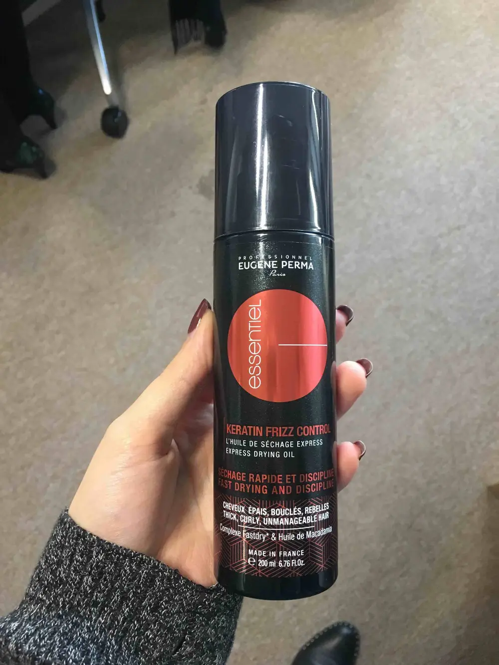 EUGENE PERMA PARIS - Keratin frizz control - Huile de séchage express