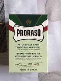 PRORASO - Baume après-rasage à l'huile d'eucalyptus et menthol