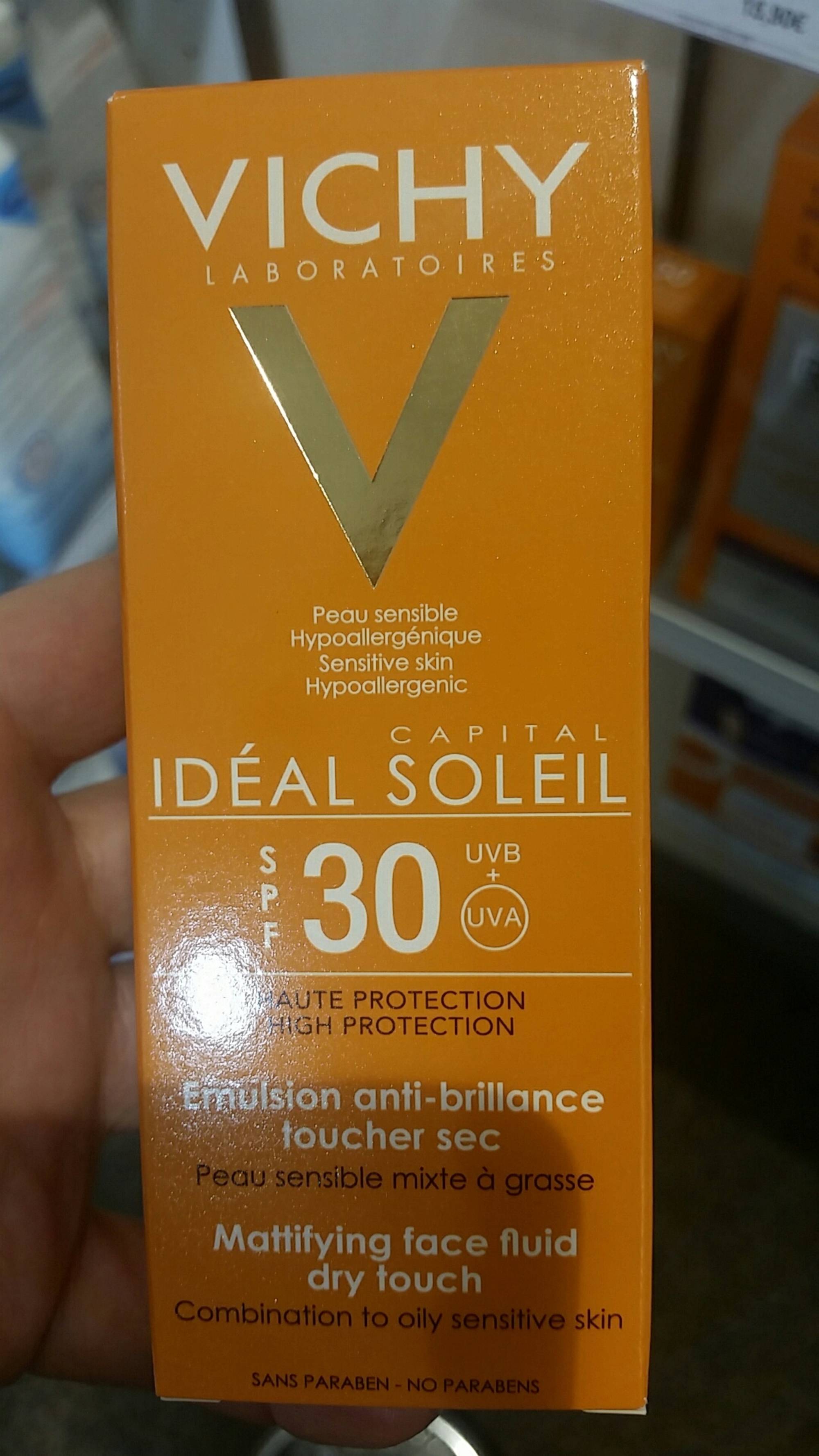 VICHY - Idéal soleil - Emulsion anti-brillance toucher sec SPF 30  
