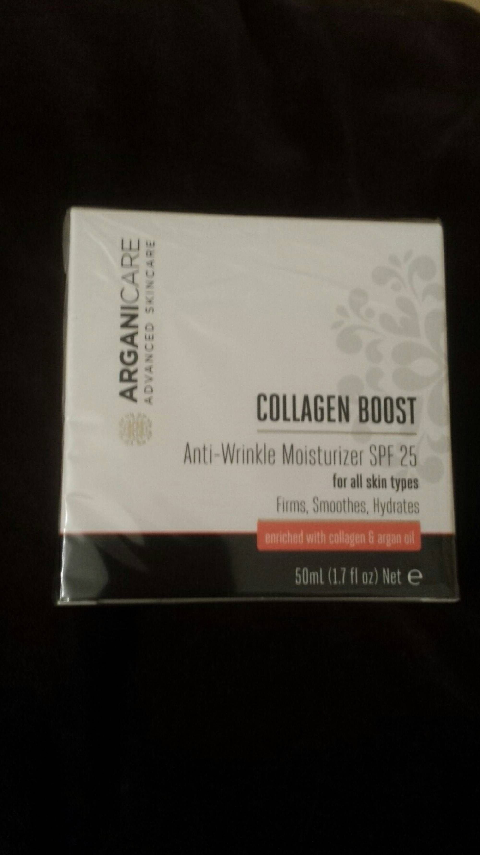 ARGANICARE - Collagen Boost - Anti-wrinkle moisturizer spf 25