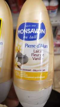 MONSAVON - Déodorant pierre d'alun au lait & fleur de vanille 24h 