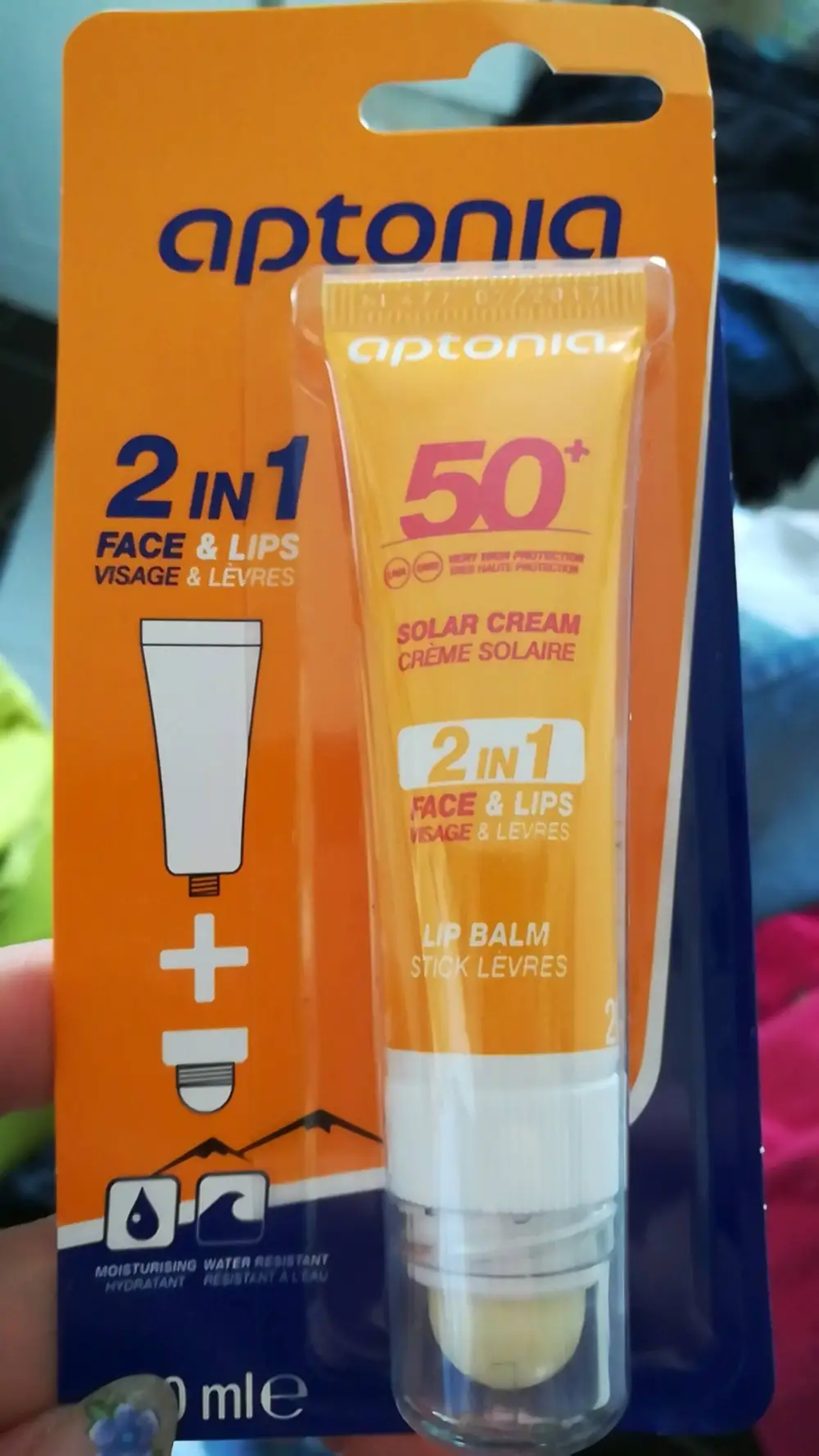 APTONIA - Crème solaire 50+ 2 in 1 Visage et lèvres