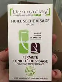 DERMACLAY - Huile sèche visage bio