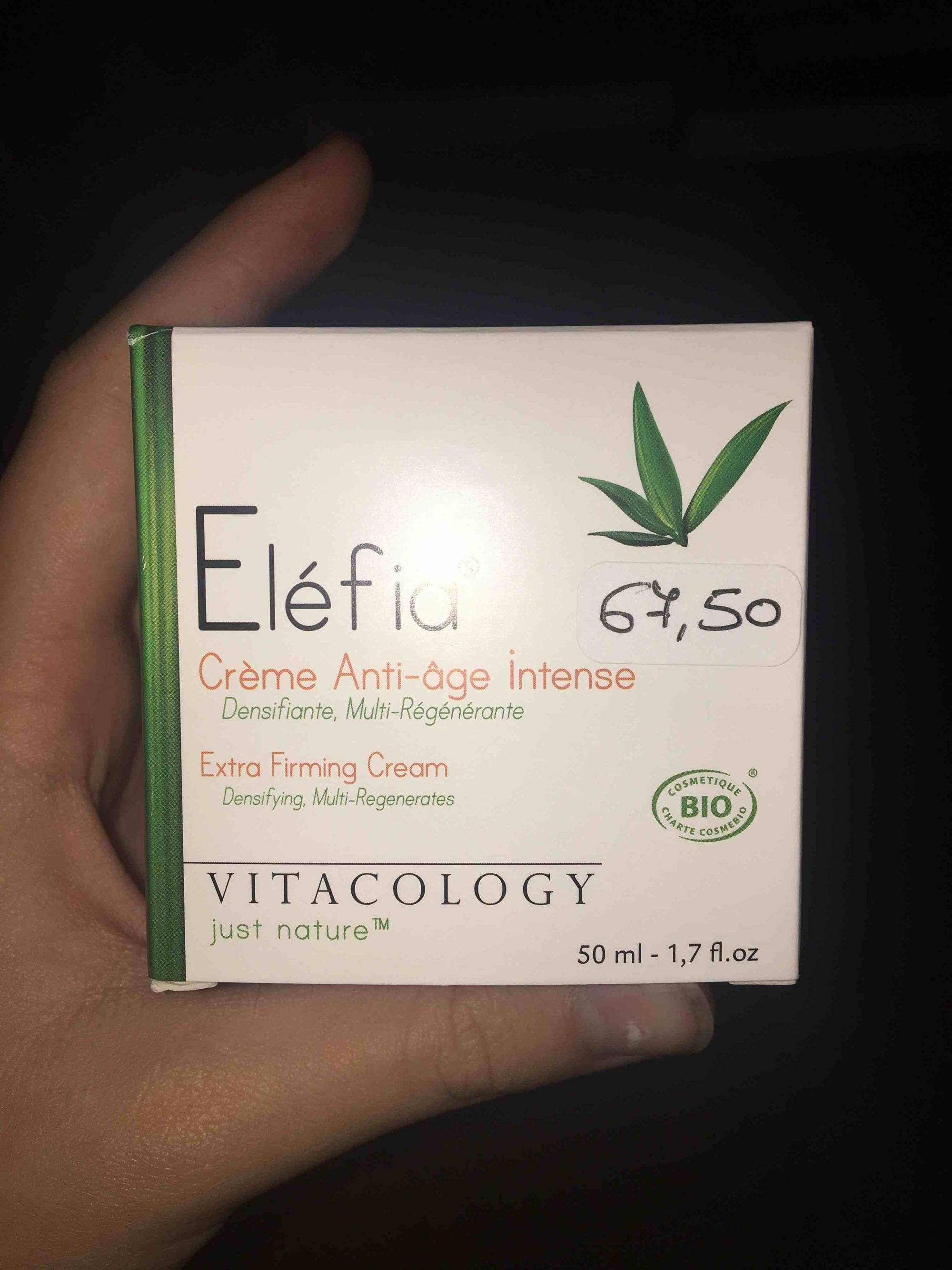 VITACOLOGY - Eléfia - Crème anti-âge intense