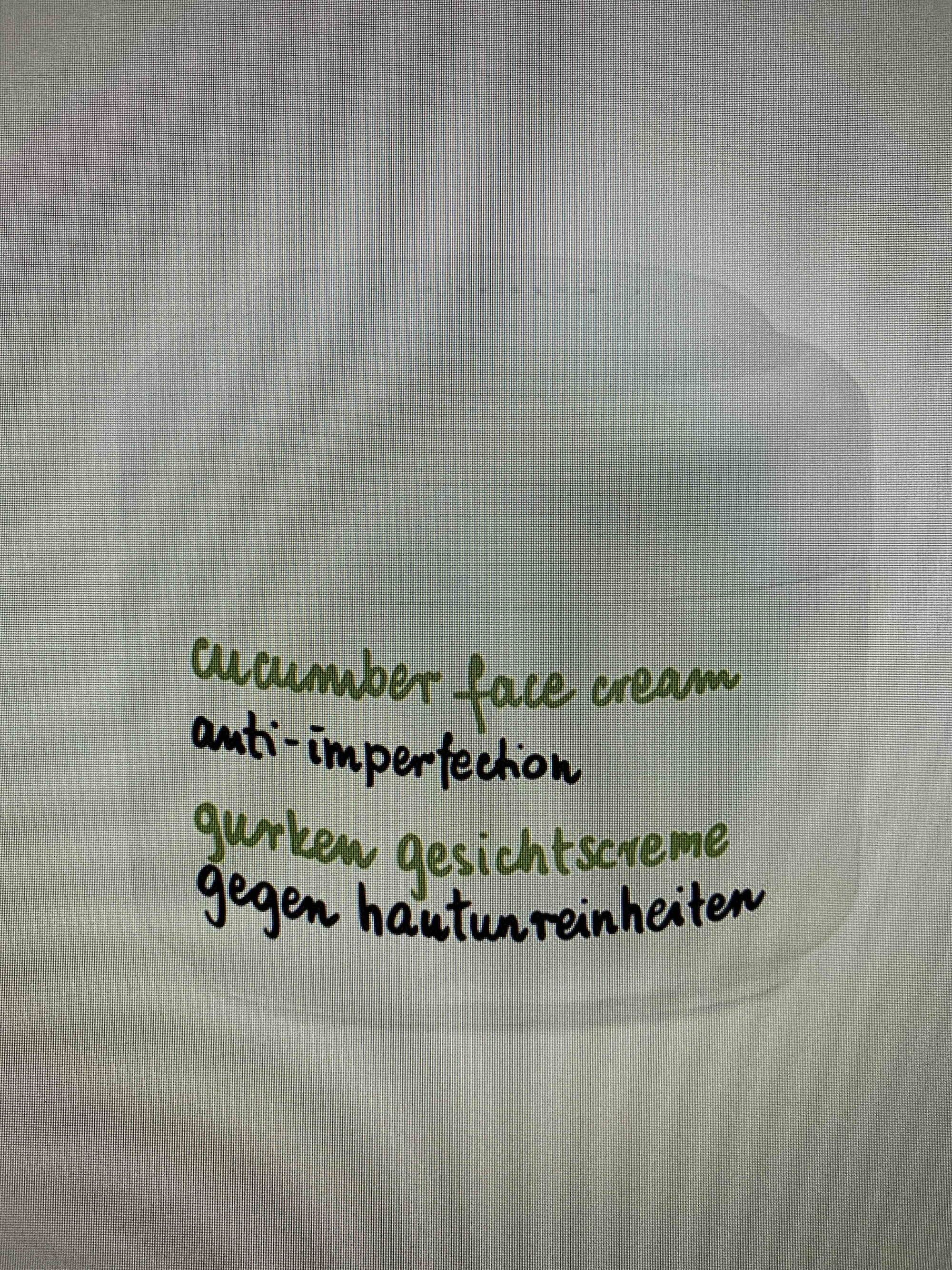 ZIAJA - Cucumber Face Cream anti-imperfection