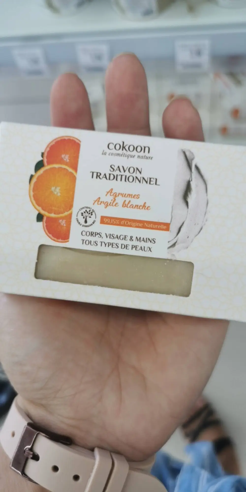 COKOON - Savon traditionnel - Agrumes & Argile blanche