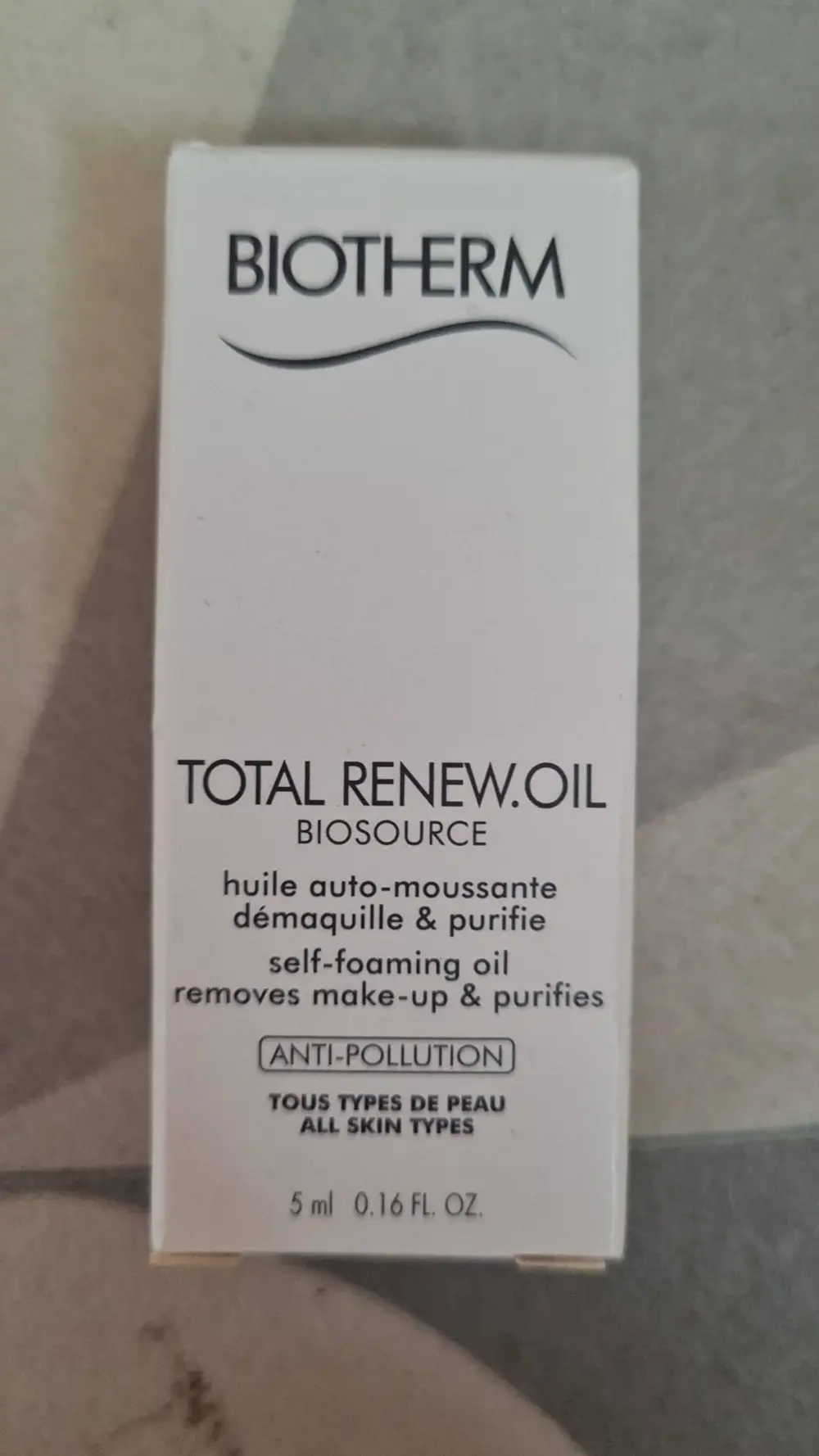 BIOTHERM - Total renew.oil - Huile auto-moussante