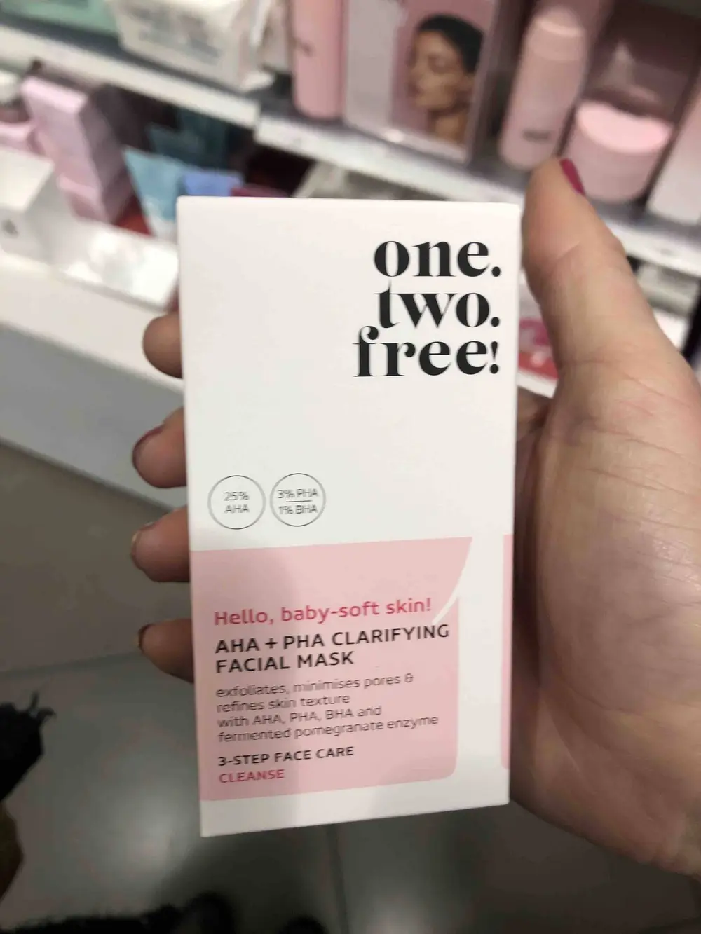 ONE.TWO.FREE! - Aha + Pha clarifying facial mask