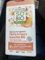 SO'BIO ÉTIC - Pêche et fleurs blanches bio - Gel douche hydratant