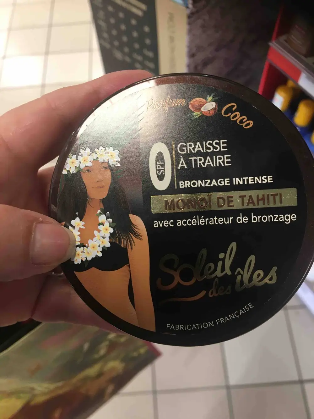 SOLEIL DES ILES - Monoï de Tahiti - Graisse à traire bronzage intense
